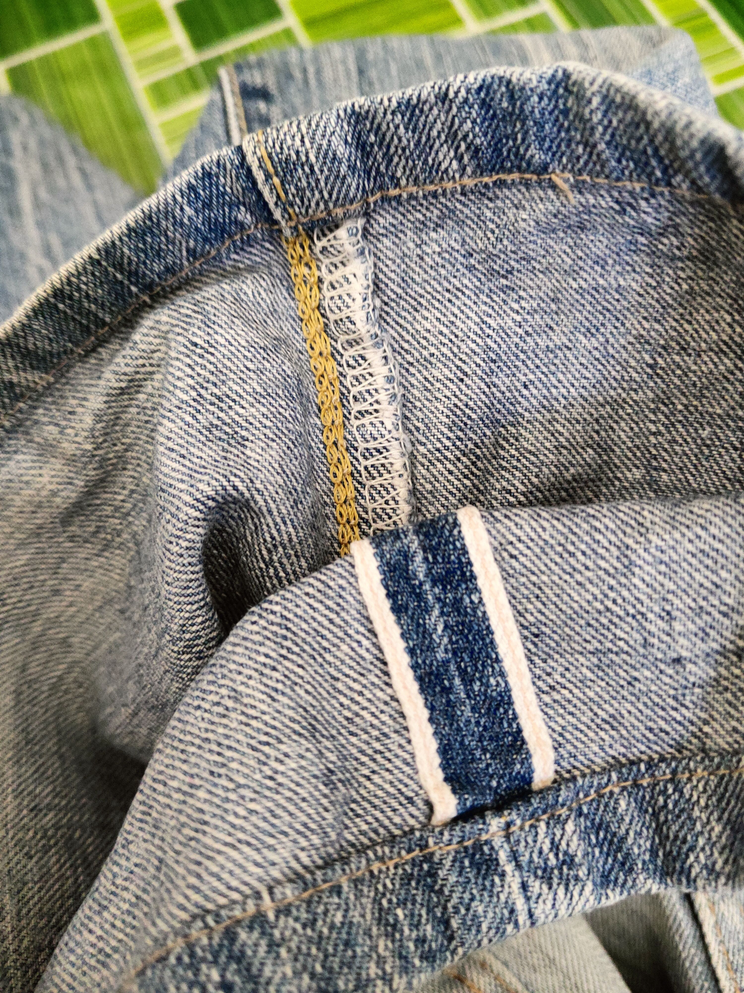 Edwin Edwin Blue Distressed Ripped Jeans #S2887 Size US 33 - 14 Thumbnail