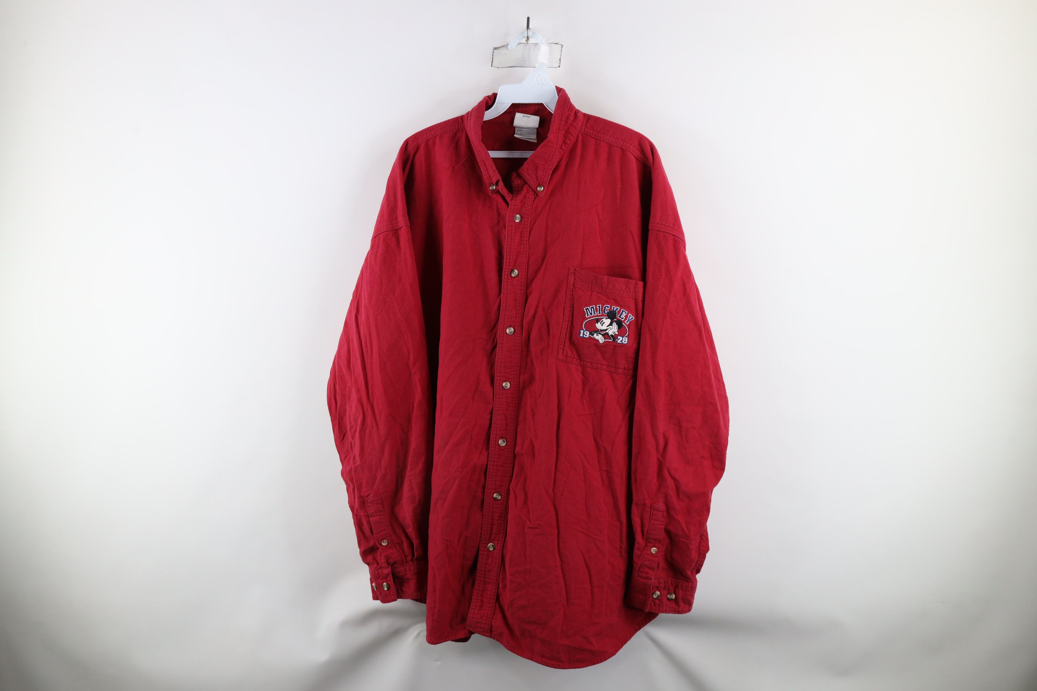Disney × Vintage Vintage 90s Disney Mickey Mouse Flannel Button Down Shirt Size US XXL / EU 58 / 5 - 1 Thumbnail