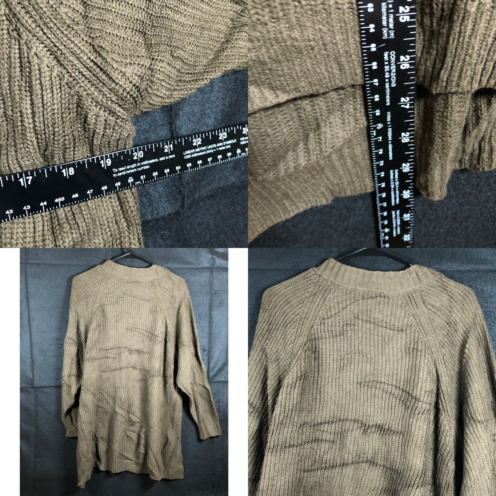 Express Express Womens Sweater Green V-Neck Knitted Long Sleeve Tunic XSmall XS Knit Pullover Casual Workwear // Women // Veg? Size XS / US 0-2 / IT 36-38 - 8 Thumbnail
