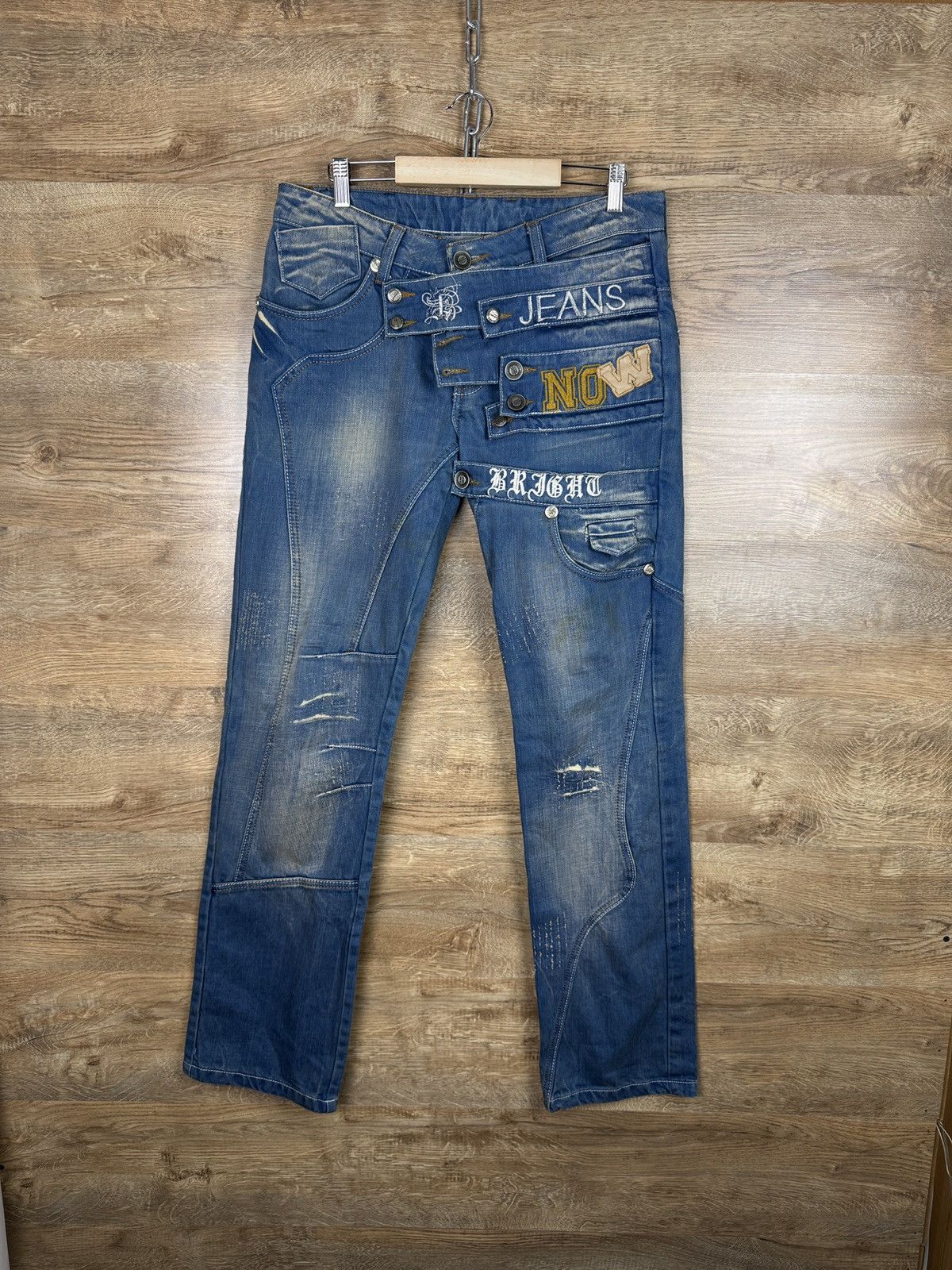 Hysteric Glamour Mens Vintage Hysteric Glamour avant garde pants denim jeans Size US 31 - 1 Thumbnail
