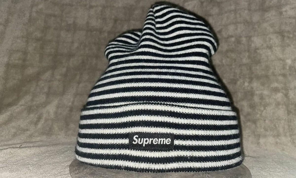 Supreme Stripe Beanie ブラック/グレー Zig Zag Stripe Beanie - fall/winter 2019 - Supreme