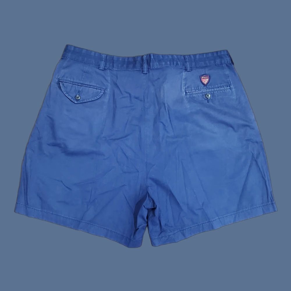 Vintage Polo Golf Shorts Mens 40 Blue Pleated Chino Classic Golf Short 7 Inseam Size US L / EU 52-54 / 3 - 1 Thumbnail