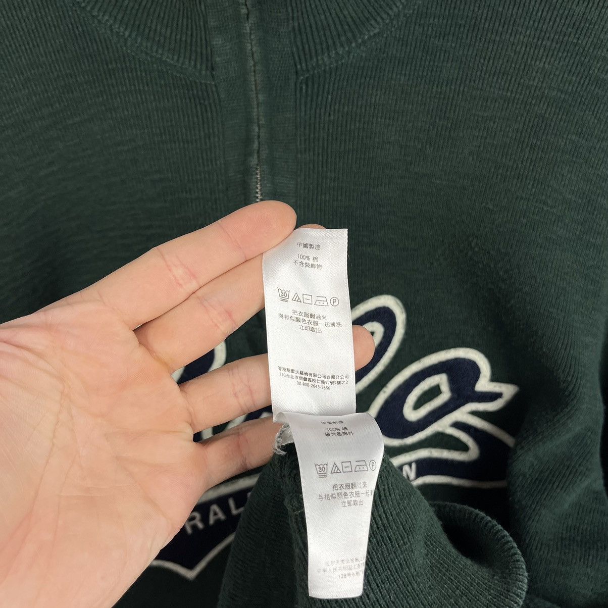 Polo Ralph Lauren Vintage Polo Ralph Lauren big logo 1/4 zip sweater 90’s Size US M / EU 48-50 / 2 - 18 Thumbnail