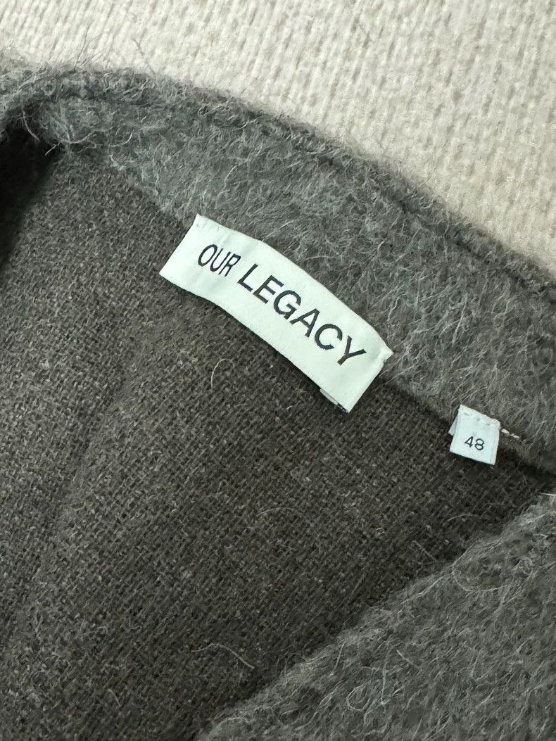 Our Legacy Our Legacy23FW Brown Seahorse Hair V-neck Sweater Size US M / EU 48-50 / 2 - 2 Thumbnail
