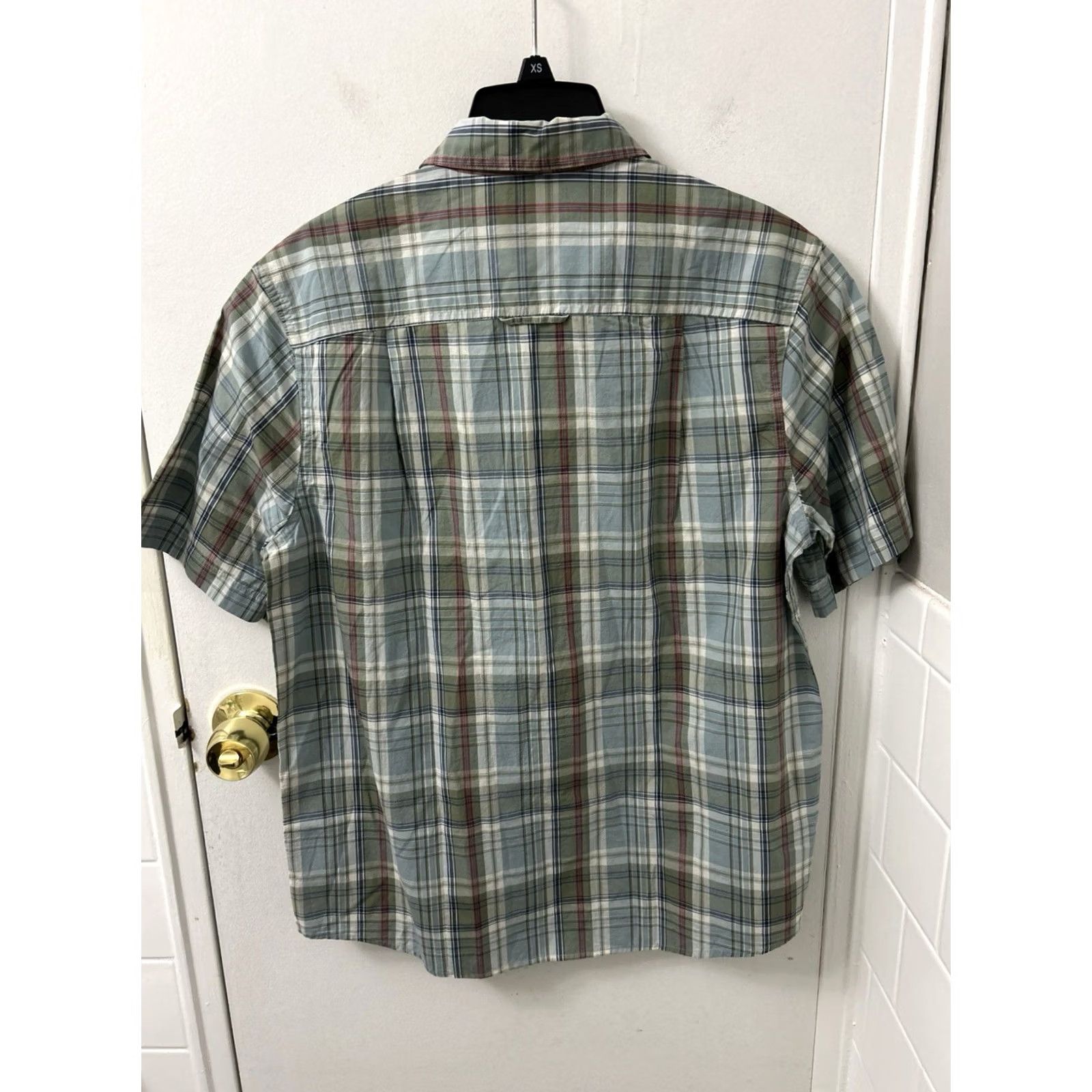 Vintage LL Bean Shirt Mens M Blue Oxford Plaid Short Sleeve Button-Down 276397 NWT Size US M / EU 48-50 / 2 - 6 Thumbnail