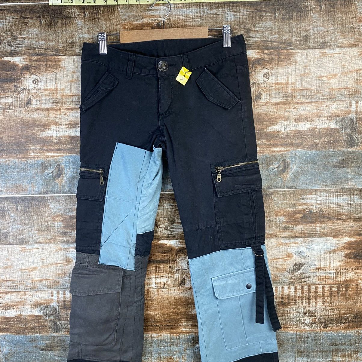 Japanese Brand DL Grazie Black Cargo Multipocket Pants #C926 Size US 26 / EU 42 - 2 Thumbnail