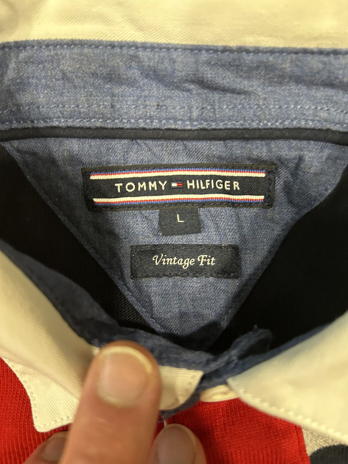Tommy Hilfiger Tommy Hilfiger Collared Long Sleeve Size US L / EU 52-54 / 3 - 3 Thumbnail