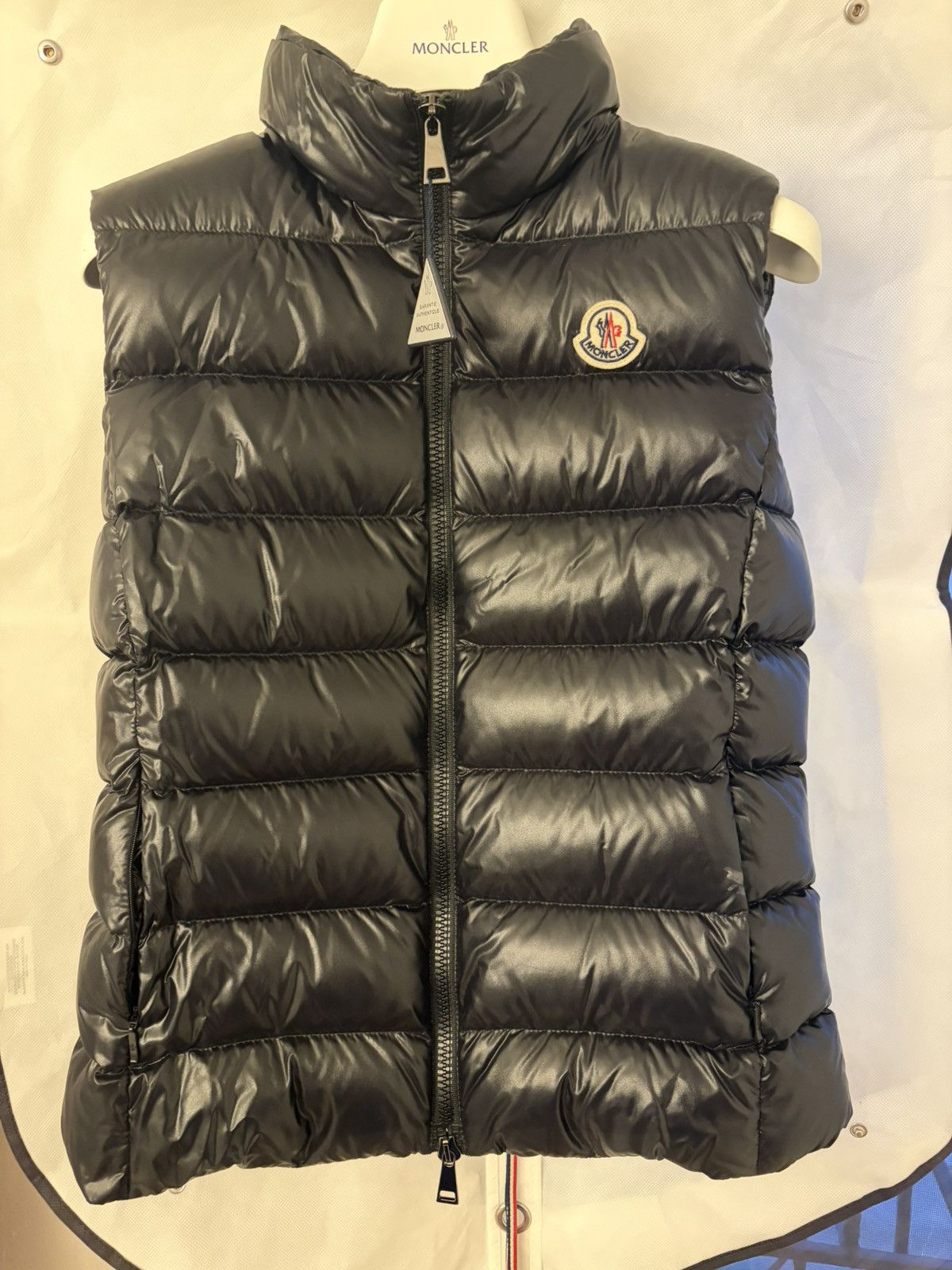 Moncler Moncler black Ghany Down Vest Size S / US 4 / IT 40 - 1 Thumbnail