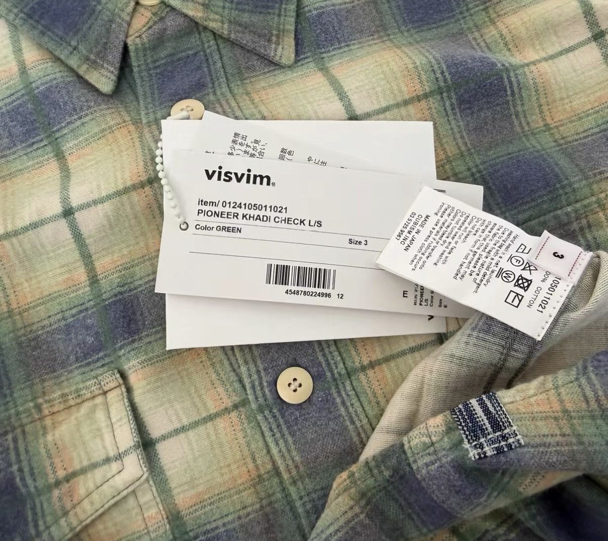 Visvim VISVIM 24SS PIONEER KHADI CHECK L/S Khadi cotton check shirt Size US L / EU 52-54 / 3 - 3 Thumbnail