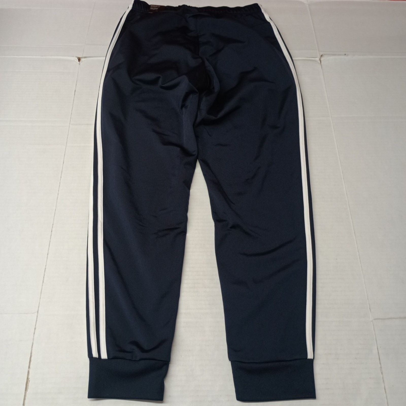 Adidas Adidas Joggers Men's M Navy Blue White Three Stripe Tricot Size US 30 / EU 46 - 8 Thumbnail