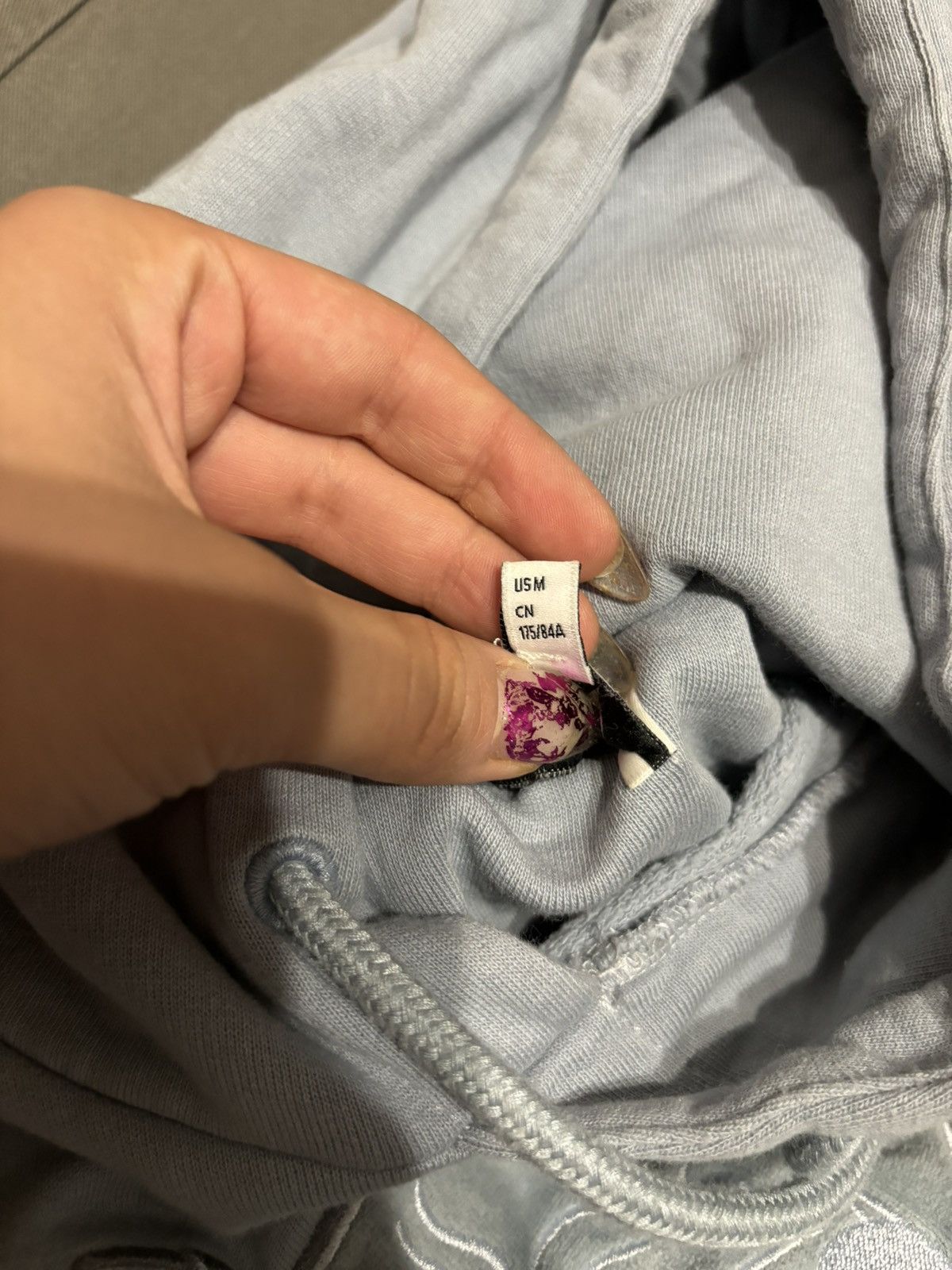 Japanese Brand × Kenzo Y2k Light blue Sweatshirt with embroidery logo Kenzo hoodie Size M / US 6-8 / IT 42-44 - 7 Thumbnail