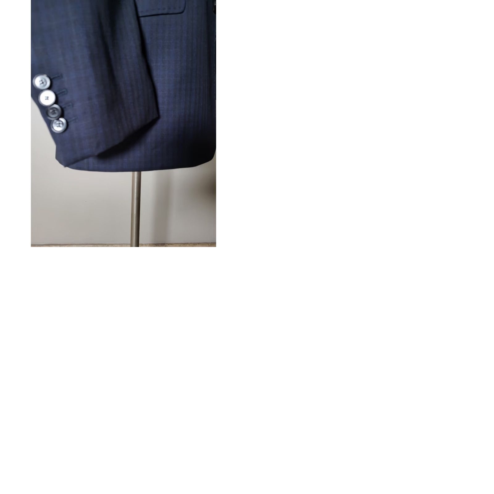 Ted Baker Ted Baker Sport Coat Blazer Jacket Blue Check Wool 44R Men Regular Fit Notch Lapel Four-Button Viscose Lining Double-Vented New without tags Size 44R - 9 Thumbnail