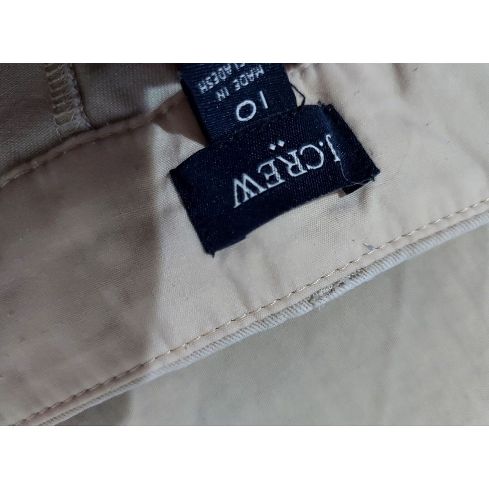 J.Crew Womens J.Crew Khaki Shorts 10 Cotton Chino Size 32" / US 10 / IT 46 - 3 Thumbnail