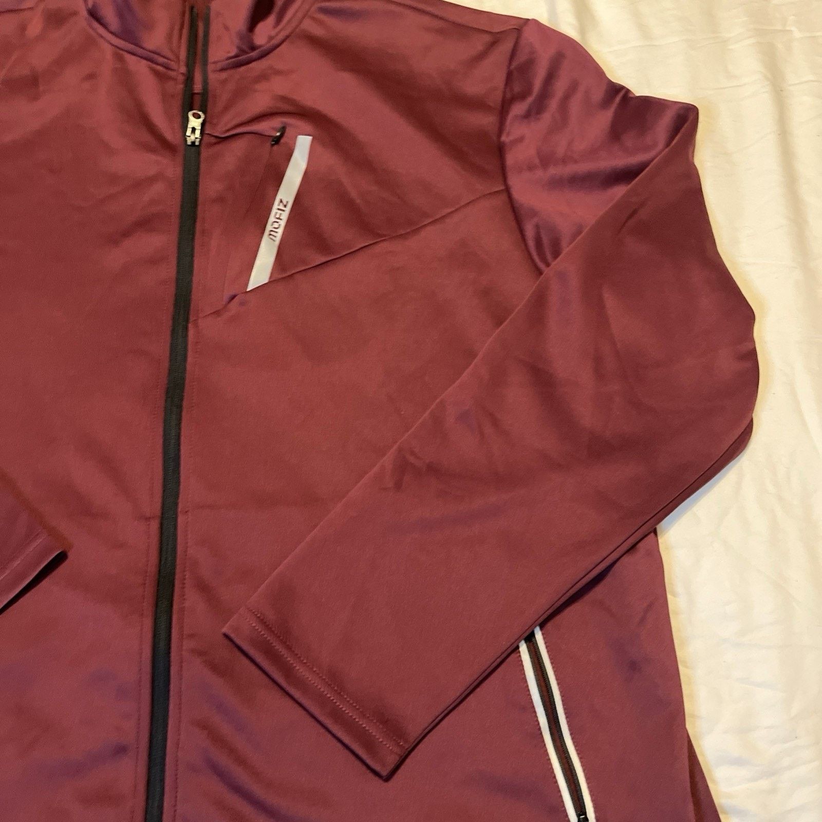& Other Stories Mofiz Mens Jacket Lightweight Full Zip Burgundy Size 2XL Size US XXL / EU 58 / 5 - 2 Thumbnail