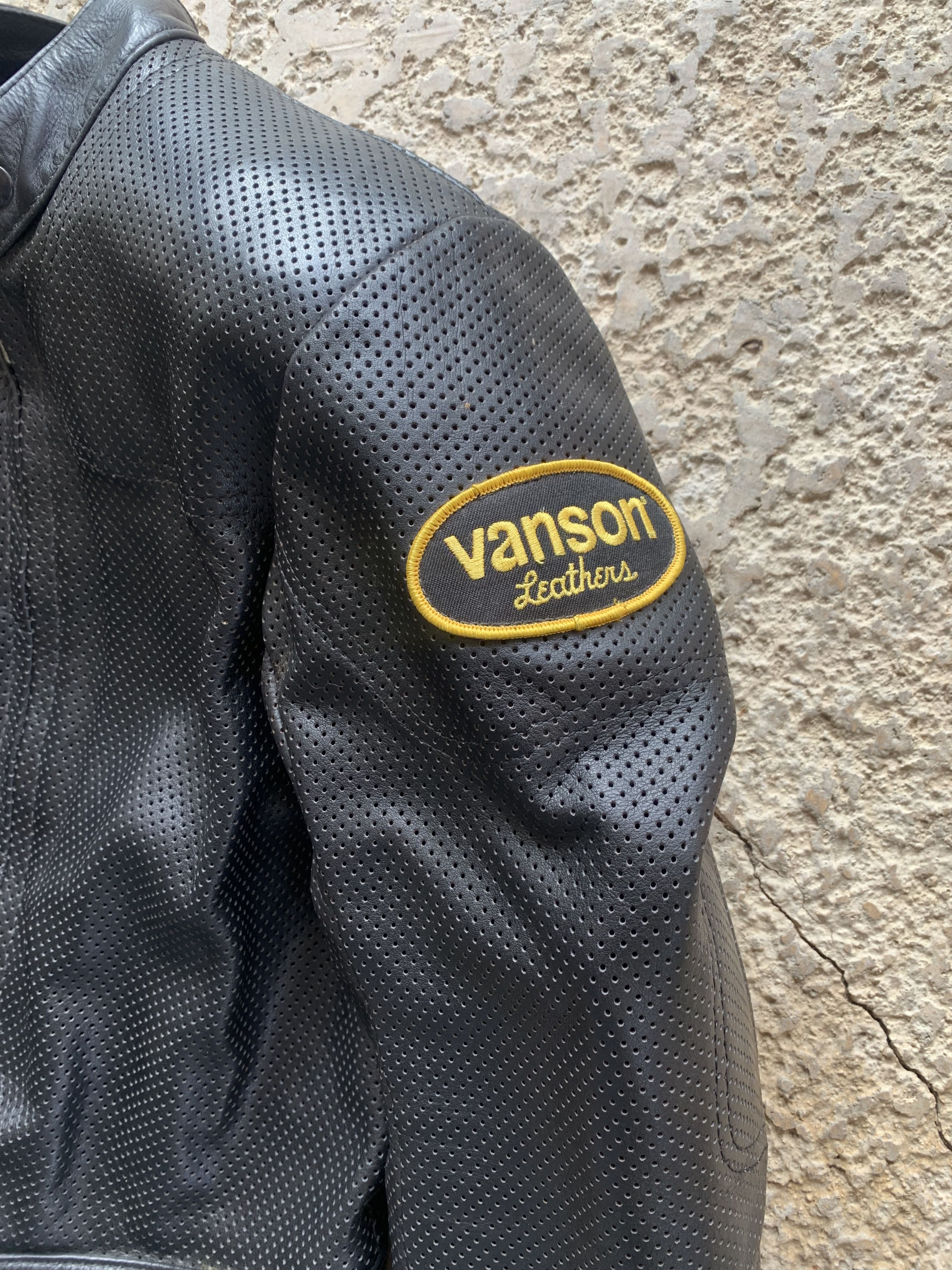 Vanson Leathers RARE Vintage Vanson Leather Motorcycle Biker Jacket USA-Made Size US M / EU 48-50 / 2 - 4 Thumbnail