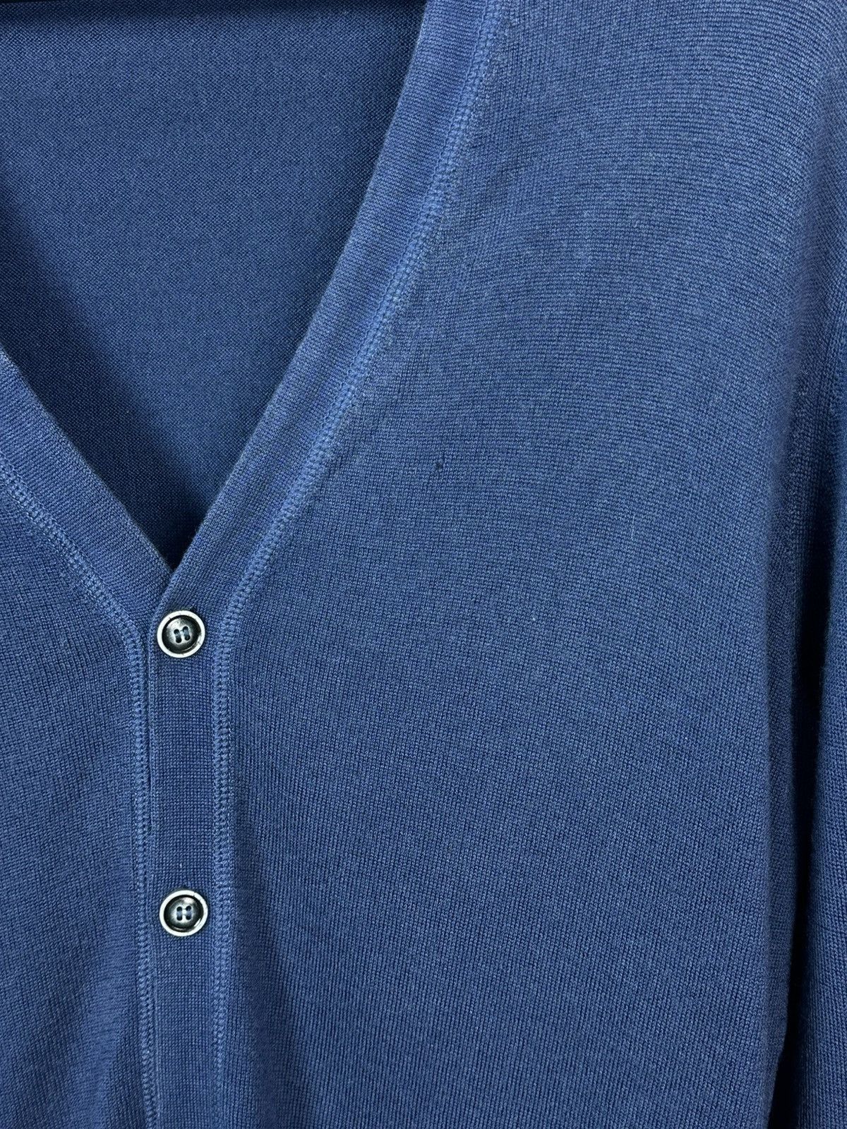 Gran Sasso × Vintage Gran Sasso Vintage Made in Italy Knit Wool Navy Cardigan Size US M / EU 48-50 / 2 - 4 Thumbnail