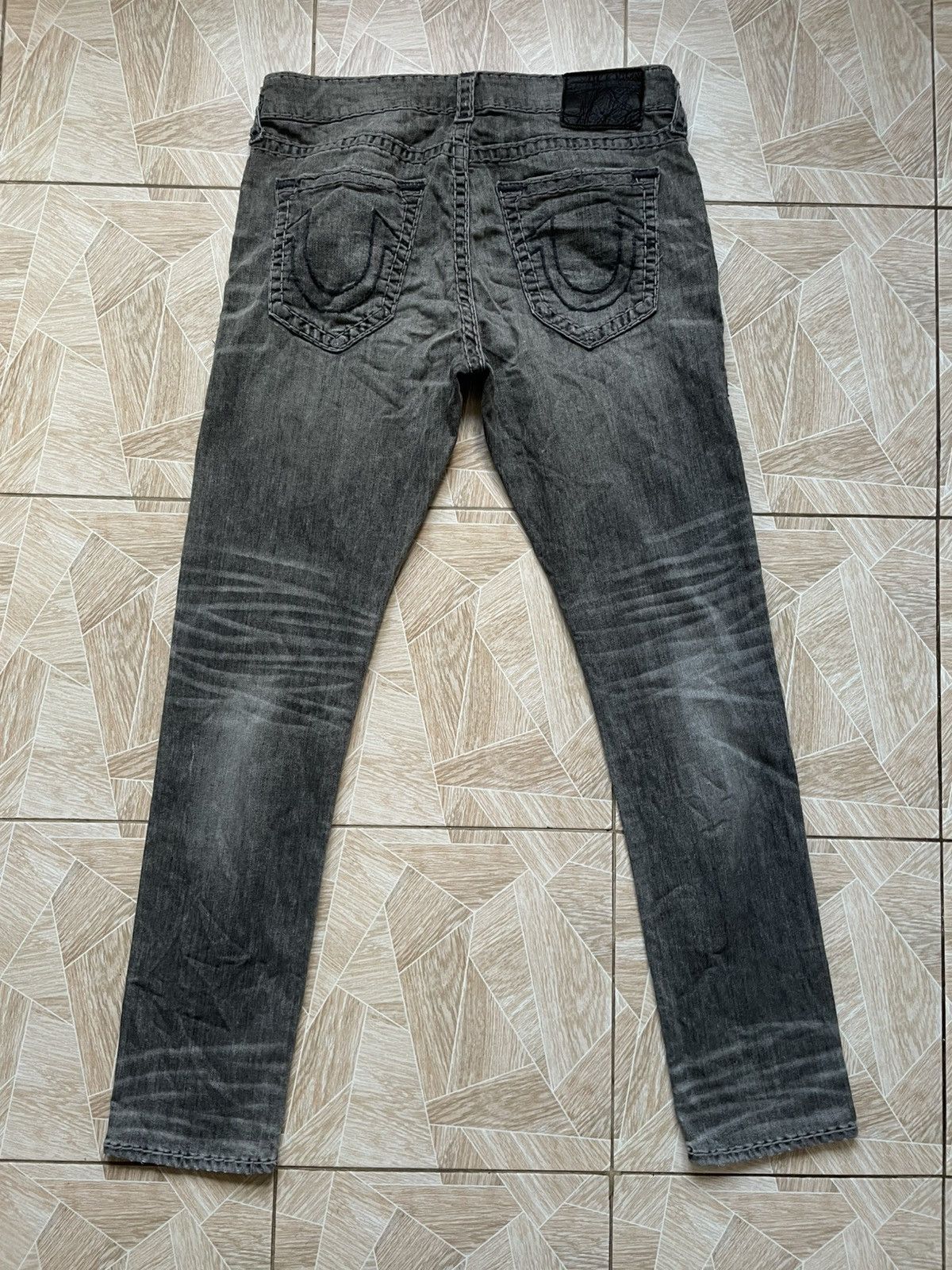 Daily Paper Y2K Japanese Designer Rap True Religion Usa Distressed Denim Size US 36 / EU 52 - 2 Thumbnail