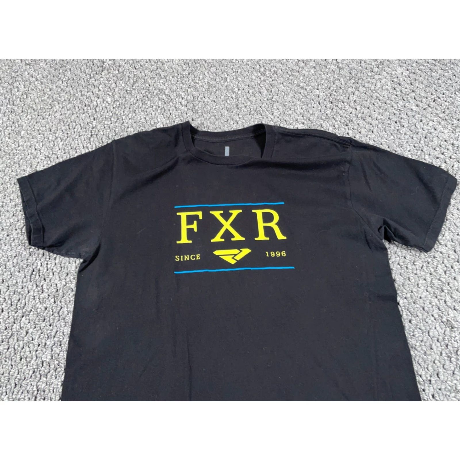 Fox Racing VINTAGE FOX Racing Logo Tee Adult Large Black Yellow Motocross Retro Size US L / EU 52-54 / 3 - 4 Thumbnail
