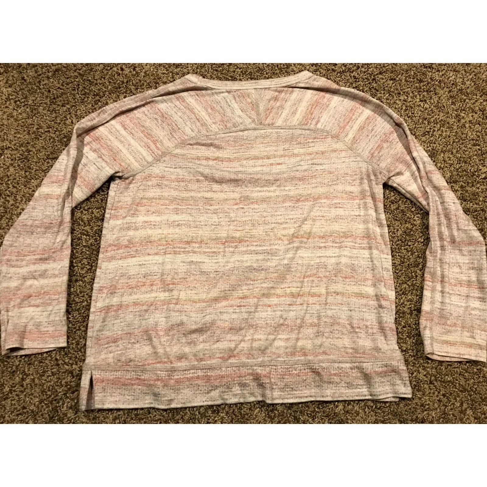Vintage Sonoma Shirt Womens Size PM Pink Purple Polyester Blend Long Sleeve A24 Size M / US 6-8 / IT 42-44 - 3 Thumbnail