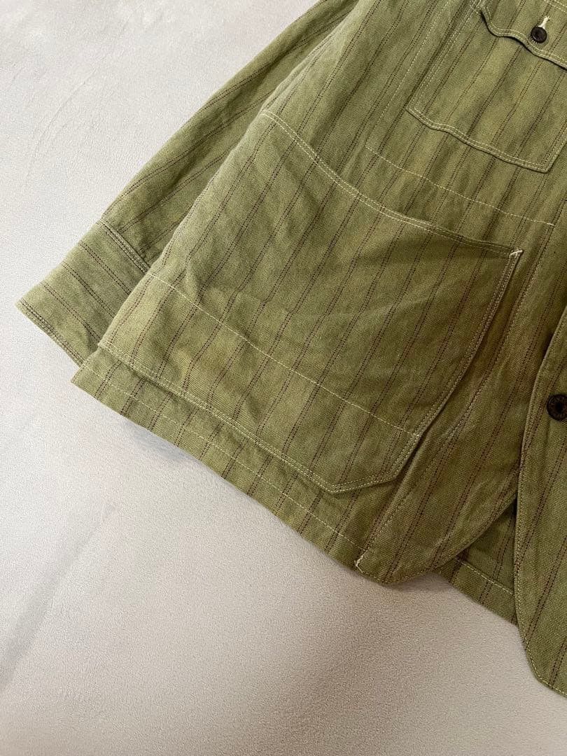 Kapital Kapital Gibson Stripe Cactus Overshirt Size US M / EU 48-50 / 2 - 14 Thumbnail