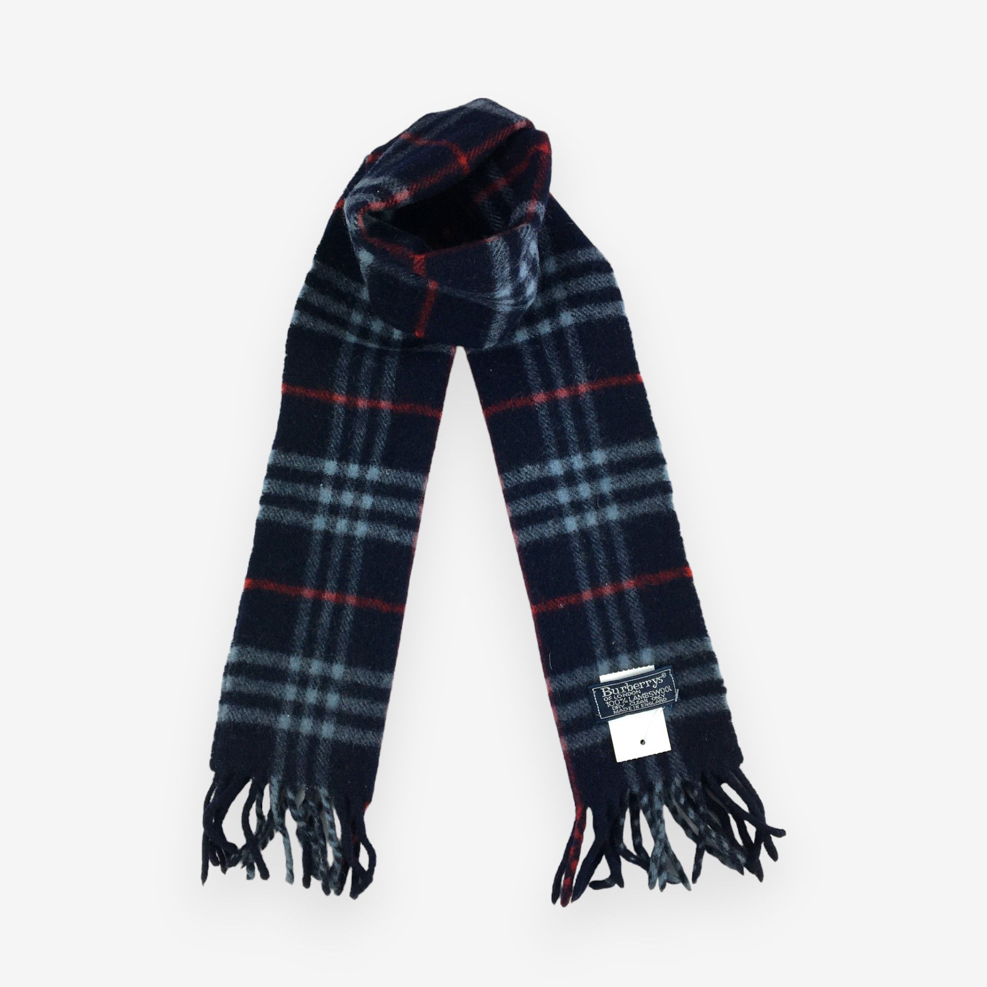 Burberry × Vintage Vintage Burberry Scarf Muffler Wool Cashmere Scarves Size ONE SIZE - 1 Thumbnail