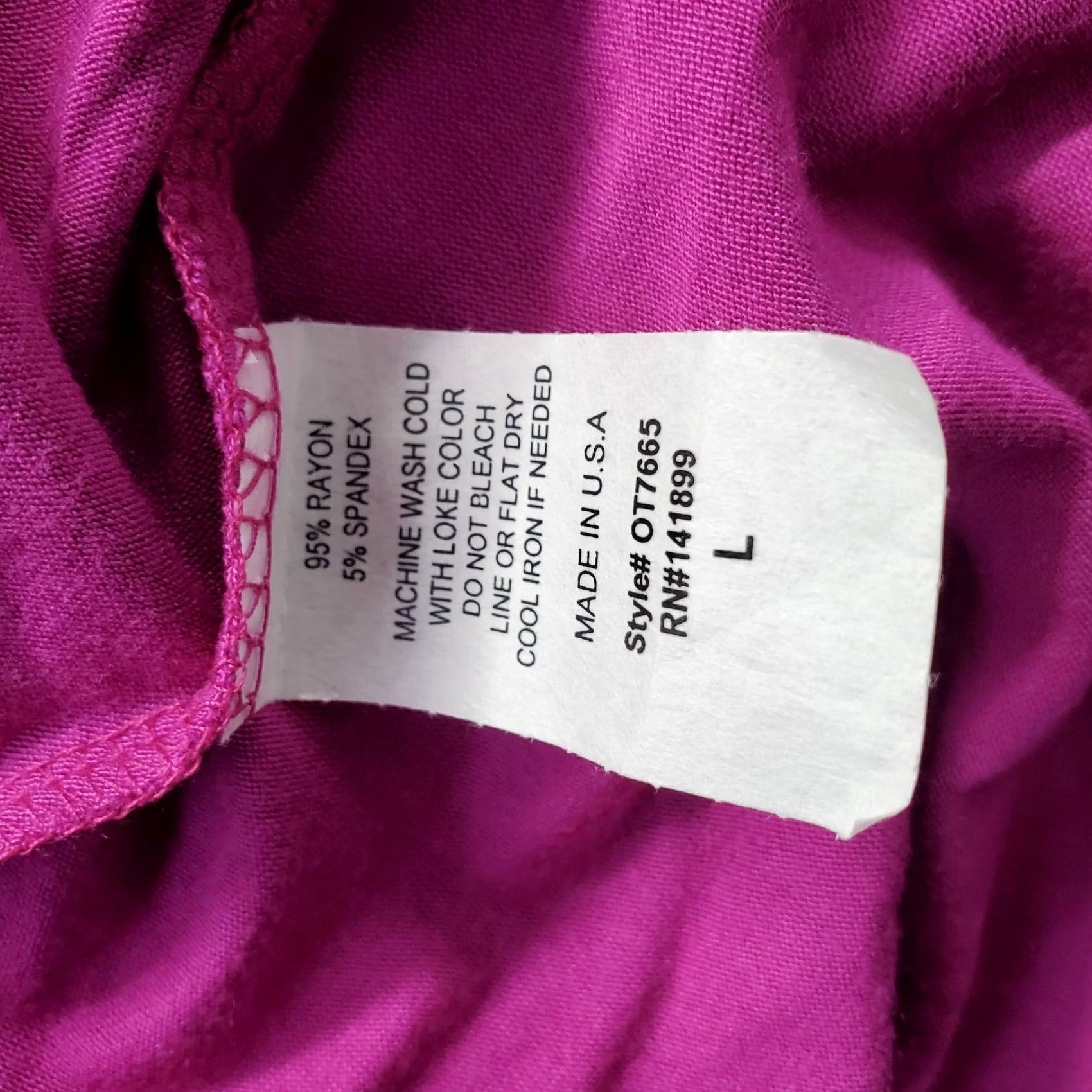 Olive Free To Live Tunic Top Womens L Pink Rayon Sleeveless Round Neck Pullover Shirt Blouse Size L / US 10 / IT 46 - 6 Thumbnail