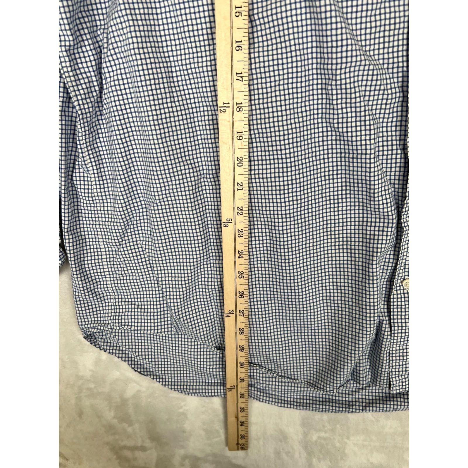 Ralph Lauren Ralph Lauren Shirt Mens 2XB Big Blue Check Button-Down Long Sleeve Casual Size US XXL / EU 58 / 5 - 5 Thumbnail