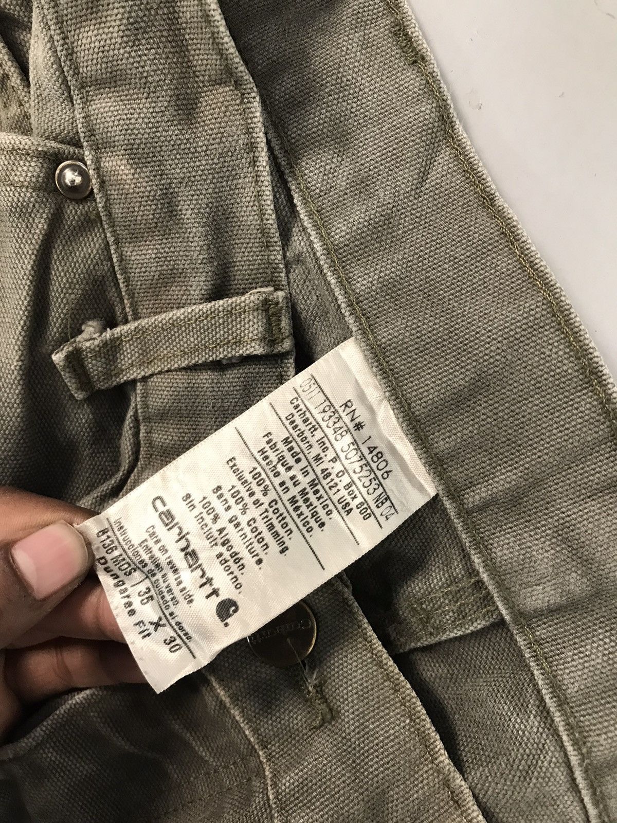 Carhartt Vintage Carhartt B01 Brn double knee workwear denim Size US 34 / EU 50 - 6 Thumbnail