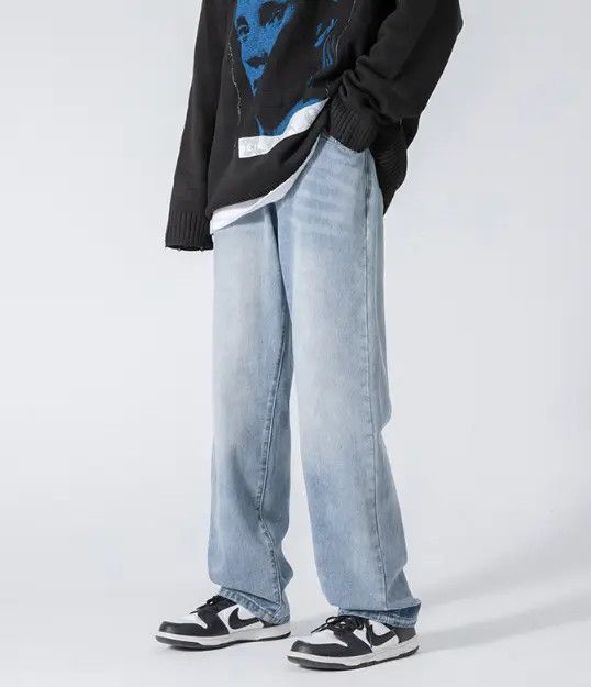 Japanese Brand Nana High street washed retro loose versatile jeans y2k Size US 32 / EU 48 - 7 Thumbnail