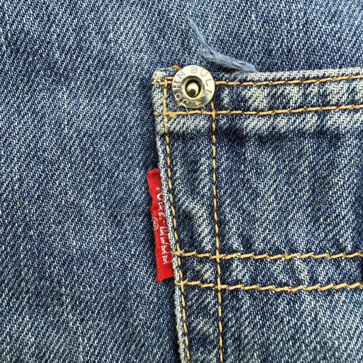 Johnbull VINTAGE 90' JOHN BULL OVERALL RUSTY DENIM JEAN PANTS Size US 34 / EU 50 - 18 Thumbnail