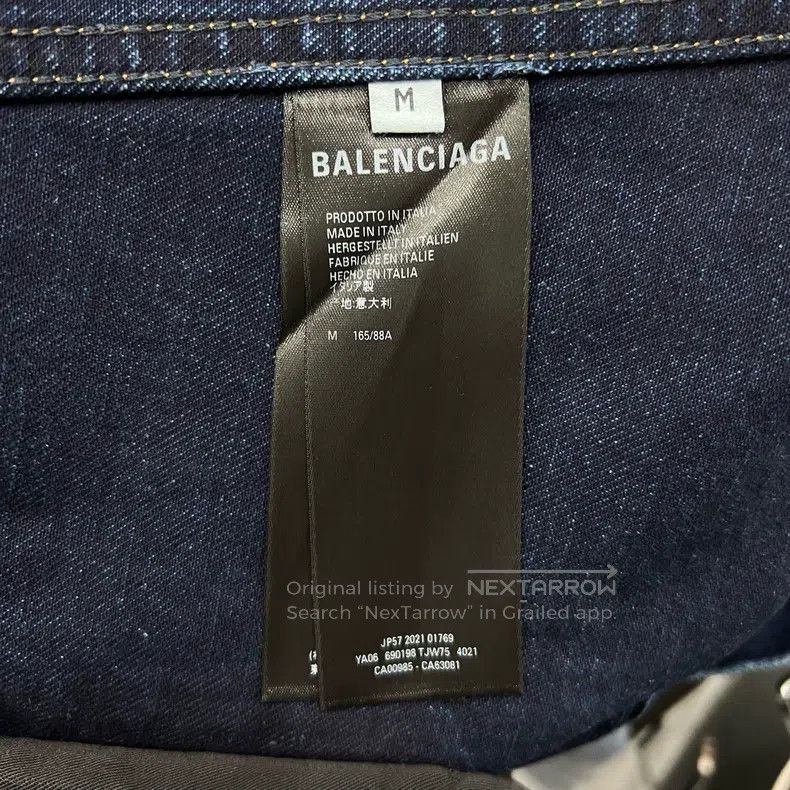 Balenciaga Balenciaga Paris limited denim jacket Size US M / EU 48-50 / 2 - 7 Thumbnail