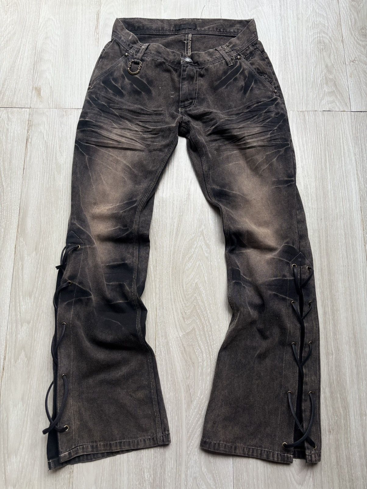 Obelisk MIDAS lace up flare pants Size US 28 / EU 44 - 1 Thumbnail