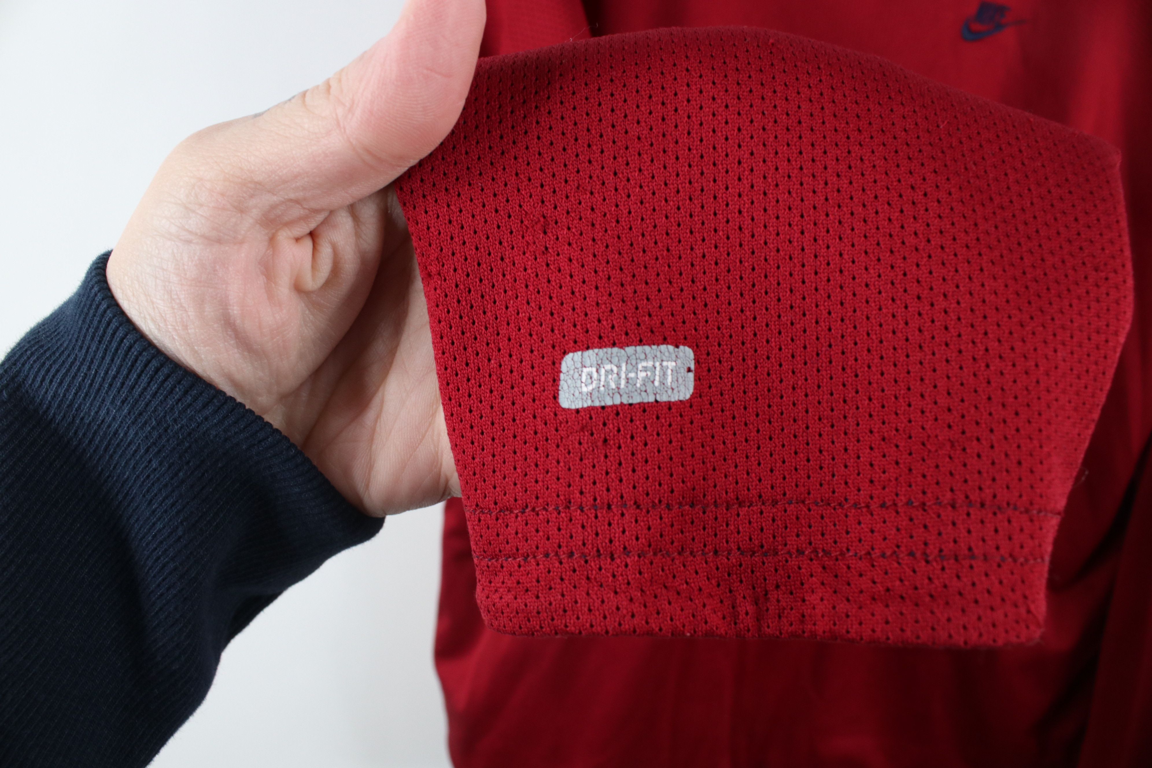 Nike × Vintage Vintage Nike Mini Swoosh Reversible Knit Hoodie Red Blue Size US S / EU 44-46 / 1 - 5 Thumbnail
