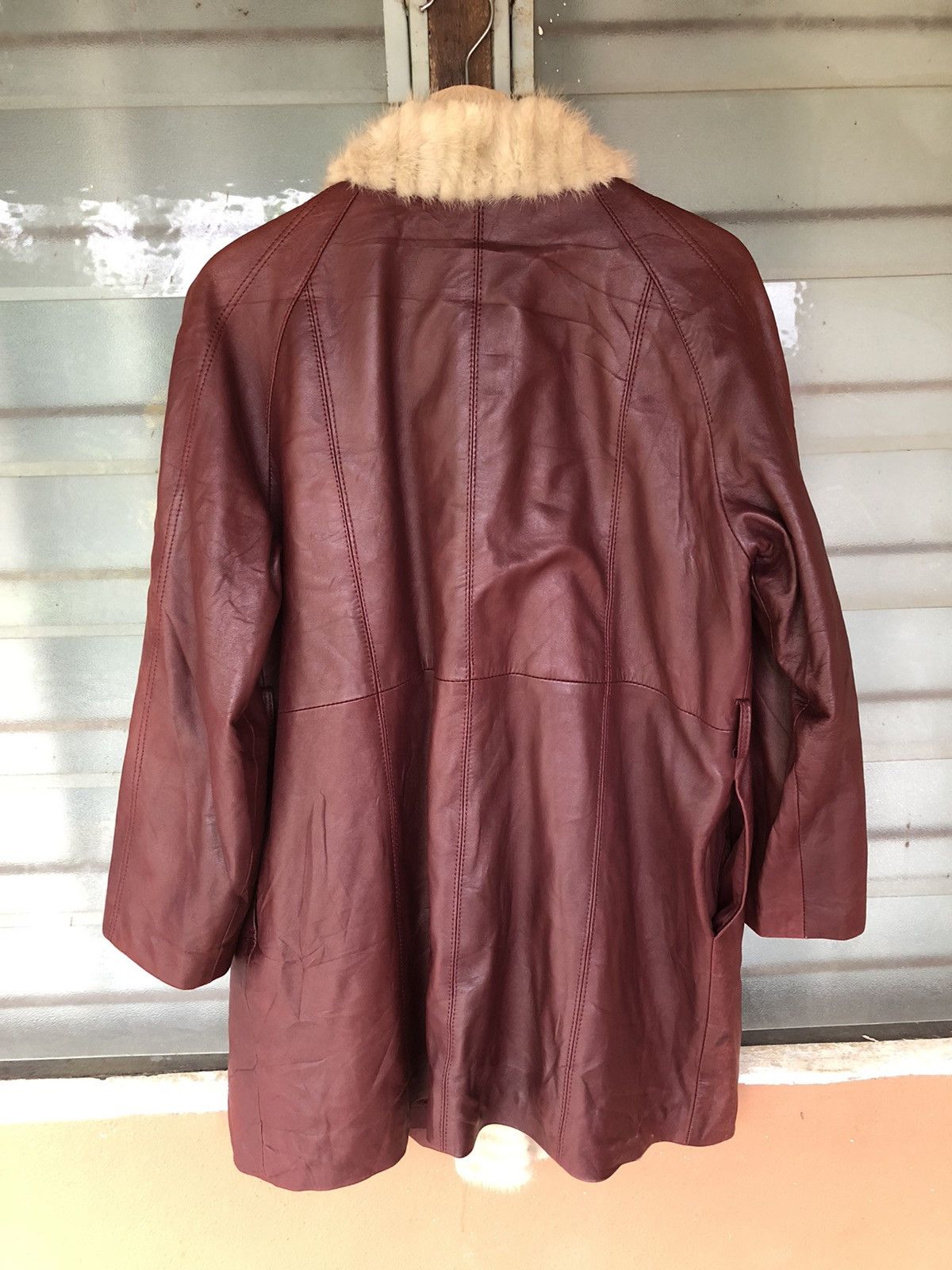Japanese Brand Vintage Wolf Fur Leather Sheepskin Coat Jacket Size M / US 6-8 / IT 42-44 - 12 Thumbnail