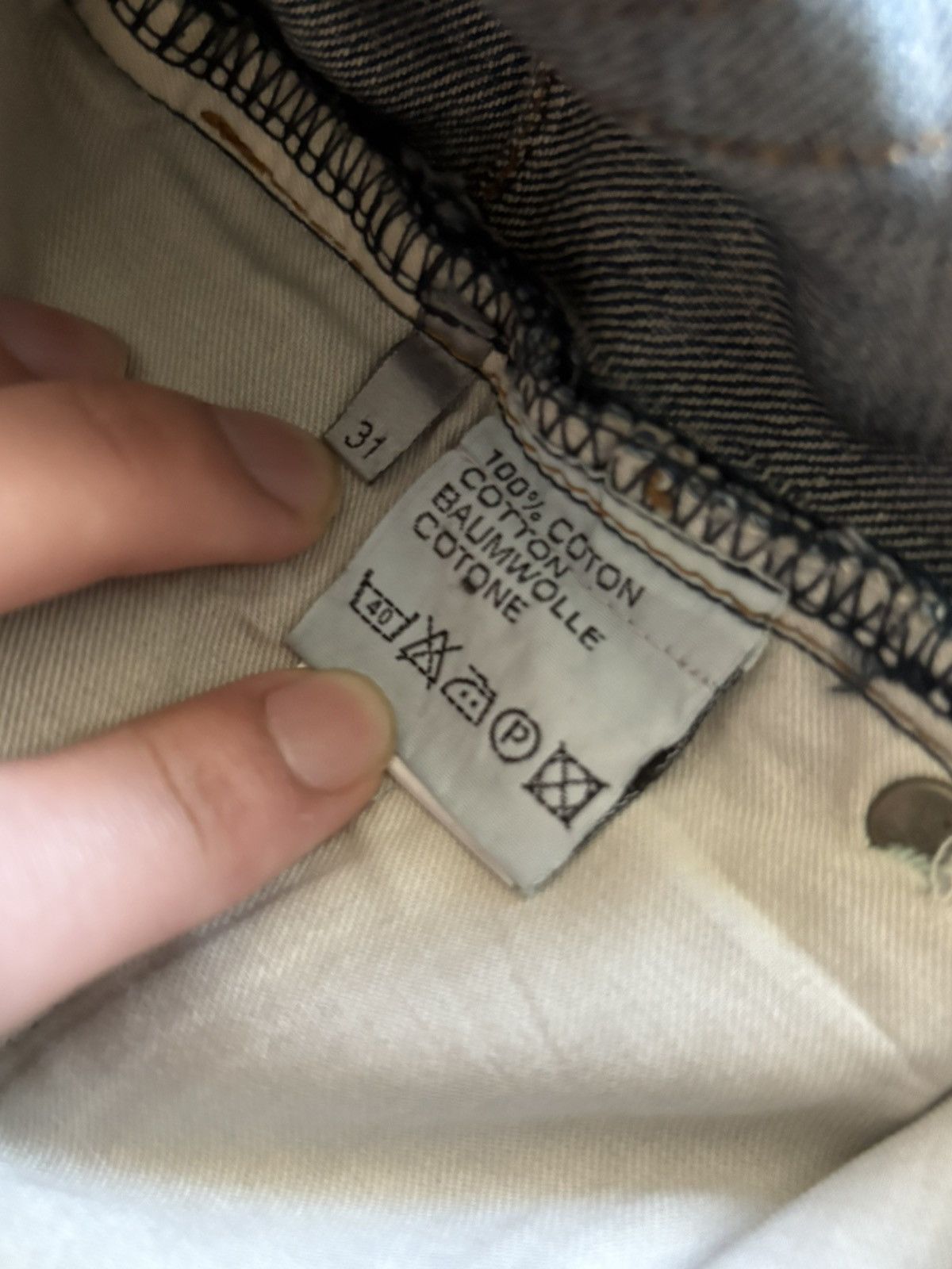Hedi Slimane *Sold* Dior Homme By Hedi Slimane SS03 Clawmark Denim Size US 31 - 8 Thumbnail