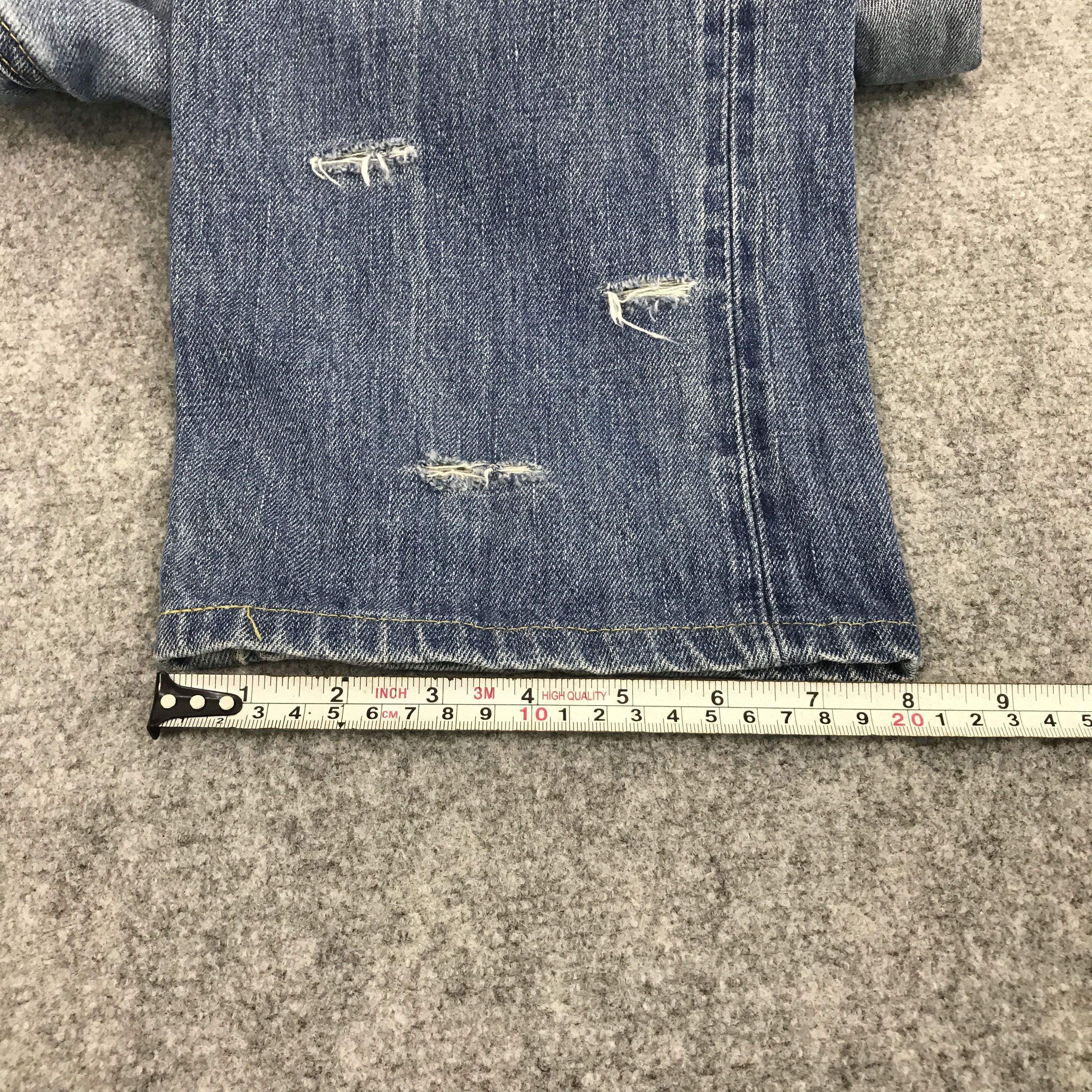 Edwin × Japanese Brand BAGGY EDWIN JAPN DESIGN DISTRESSED JEAN Size US 33 - 7 Thumbnail