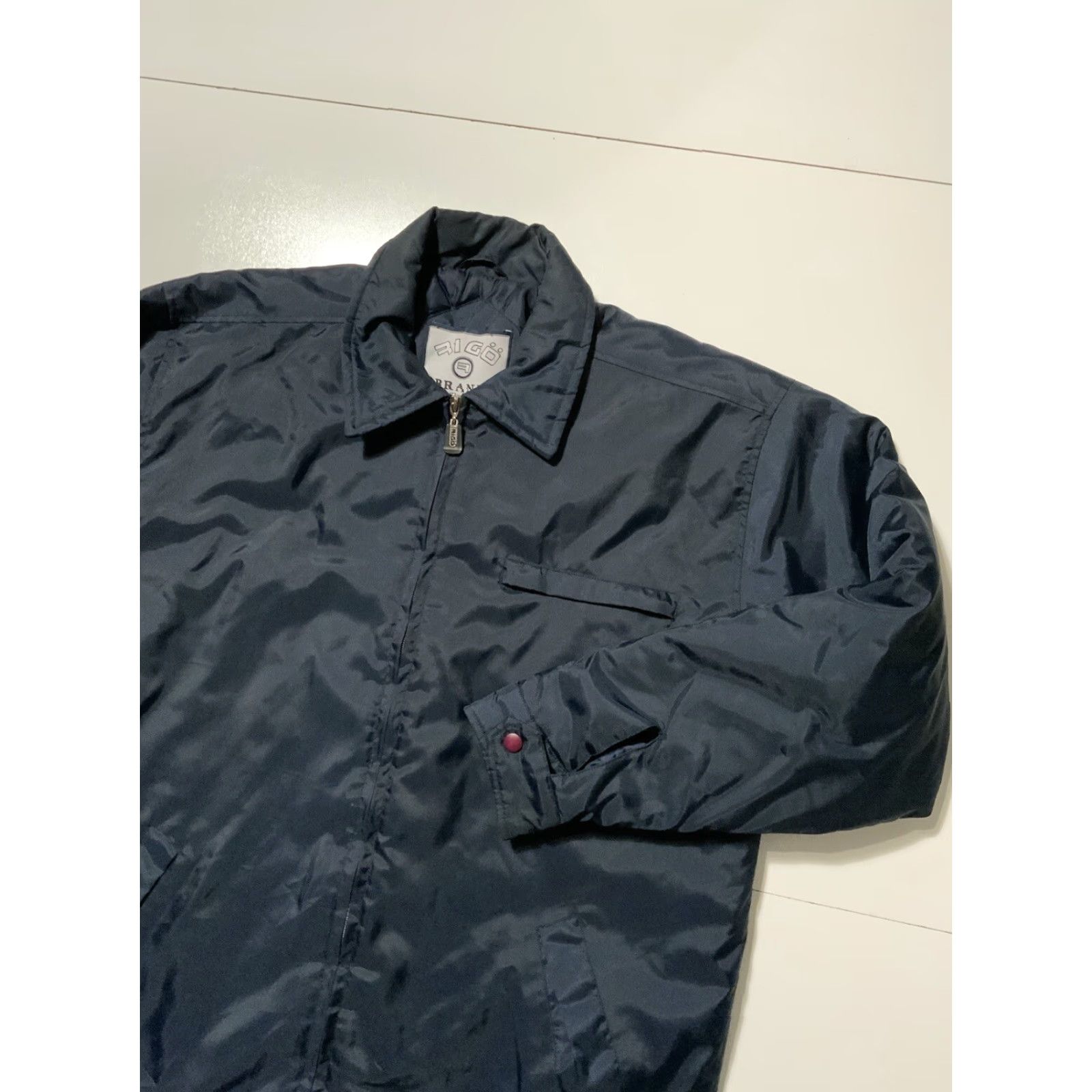 Vintage VINTAGE 90s Y2K 2000s Rigo Sport Quilted Lined Navy Blue Coaches Jacket Sz. M Mens Jacket Blue Quilted Lined 90s Theme Size US M / EU 48-50 / 2 - 4 Thumbnail