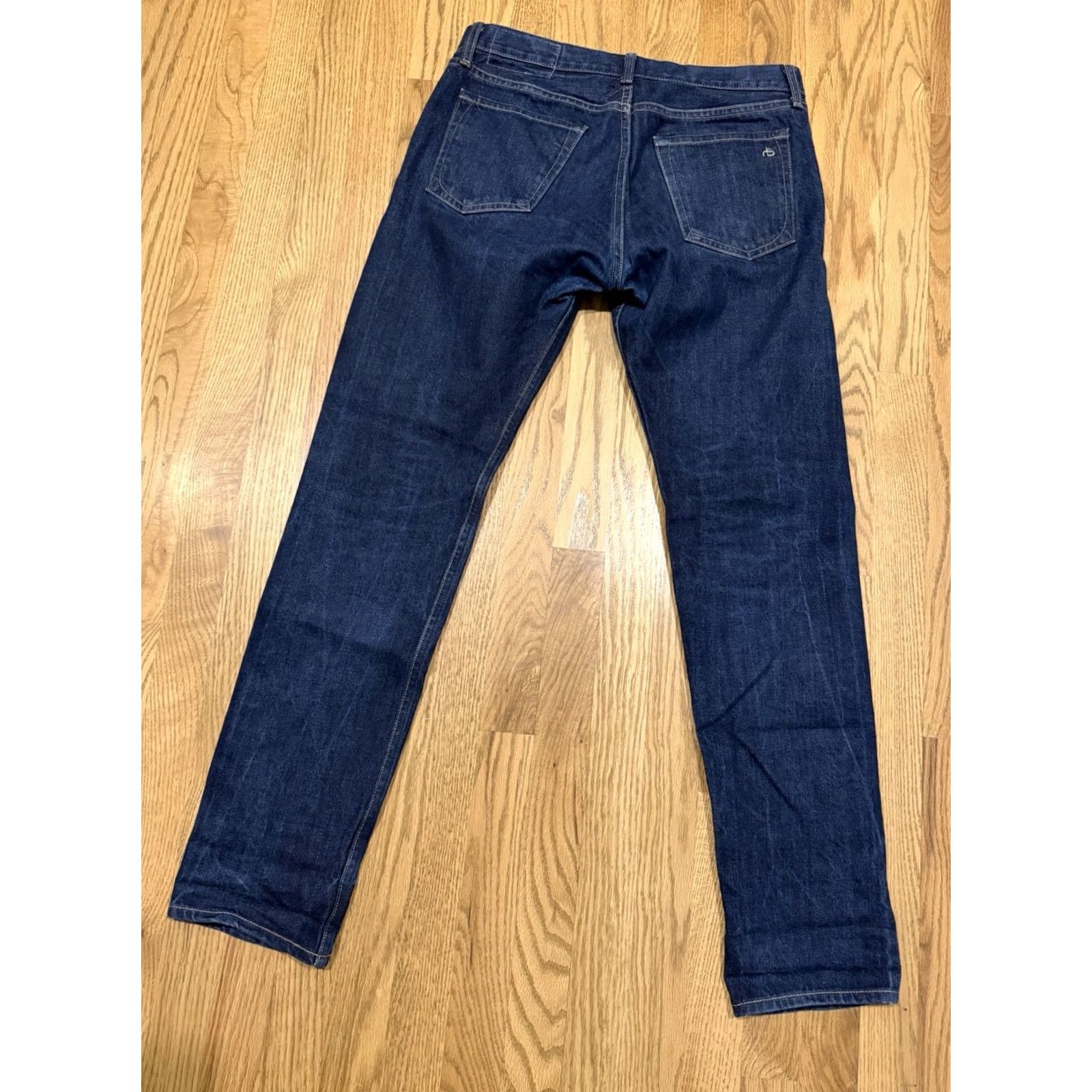 Rag & Bone VINTAGE Rag & Bone Fit 2 Slim Jeans Men’s 31x31.5 Selvedge Indigo Denim Button Fly Size US 31 - 4 Thumbnail