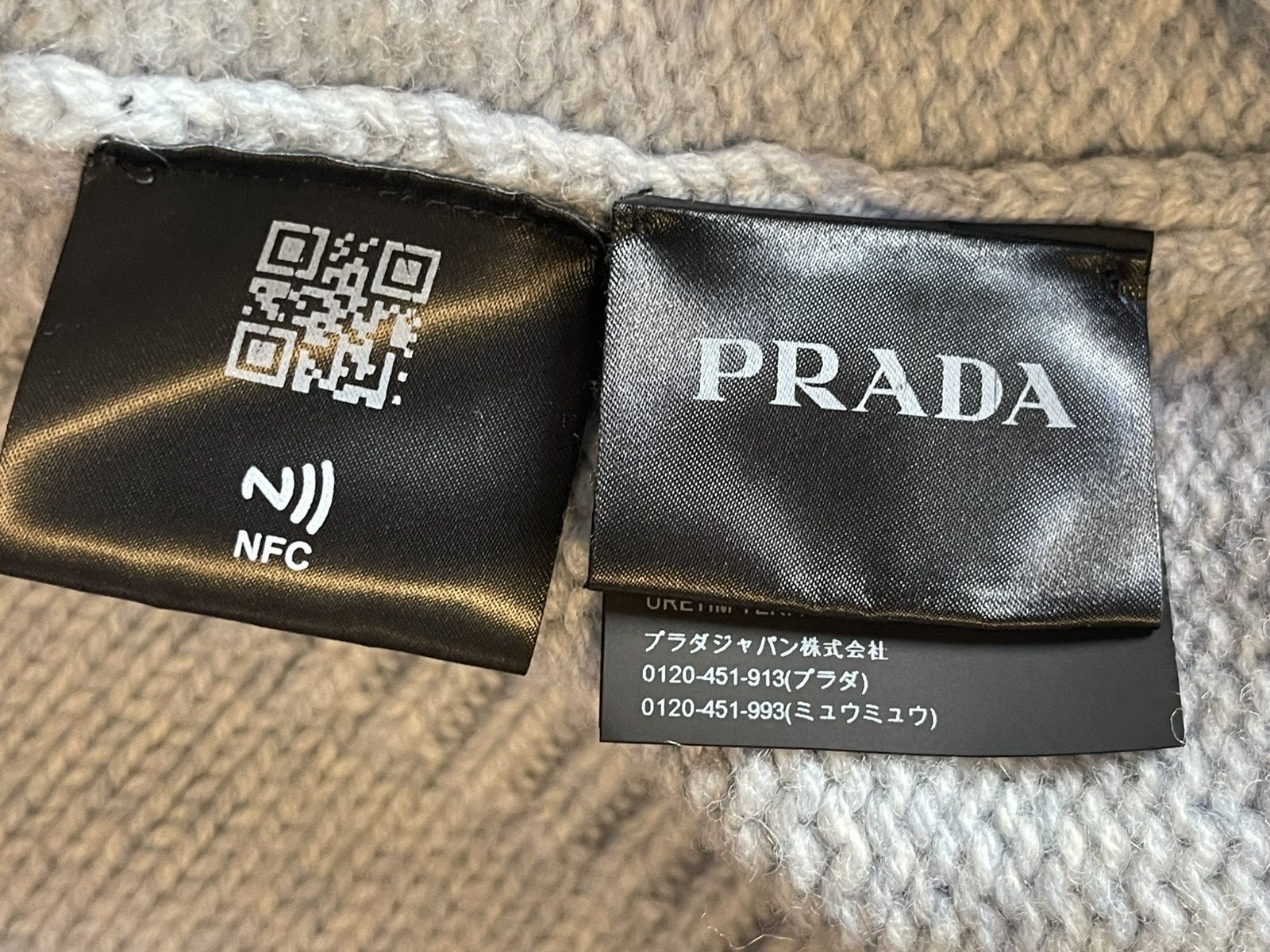 Prada Prada Mens Runway Sapphire Blue V-Neck Sweater Size US S / EU 44-46 / 1 - 10 Thumbnail