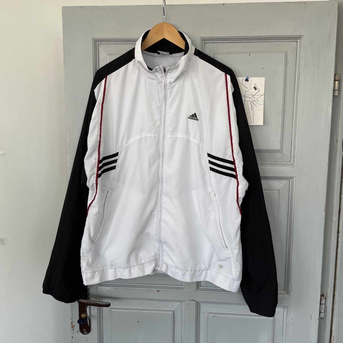 Adidas Vintage 00’s Adidas Tracksuit Jacket Windbreaker Size US XL / EU 56 / 4 - 4 Thumbnail