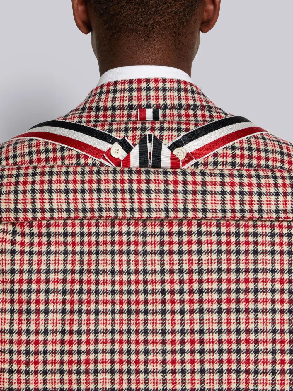 Thom Browne Down Tweed Gunclub Overcheck Jacket Size US M / EU 48-50 / 2 - 3 Thumbnail
