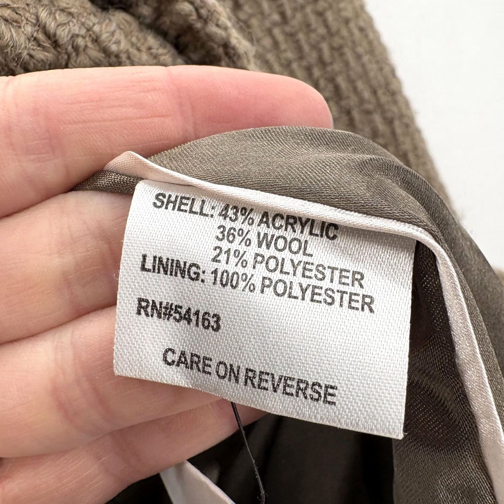 Calvin Klein Calvin Klein Pea Coat Womens Plus 2X Brown Belted Wool Blend Tweed Workwear Northwest? Size XXL / US 16-18 / IT 52-54 - 5 Thumbnail