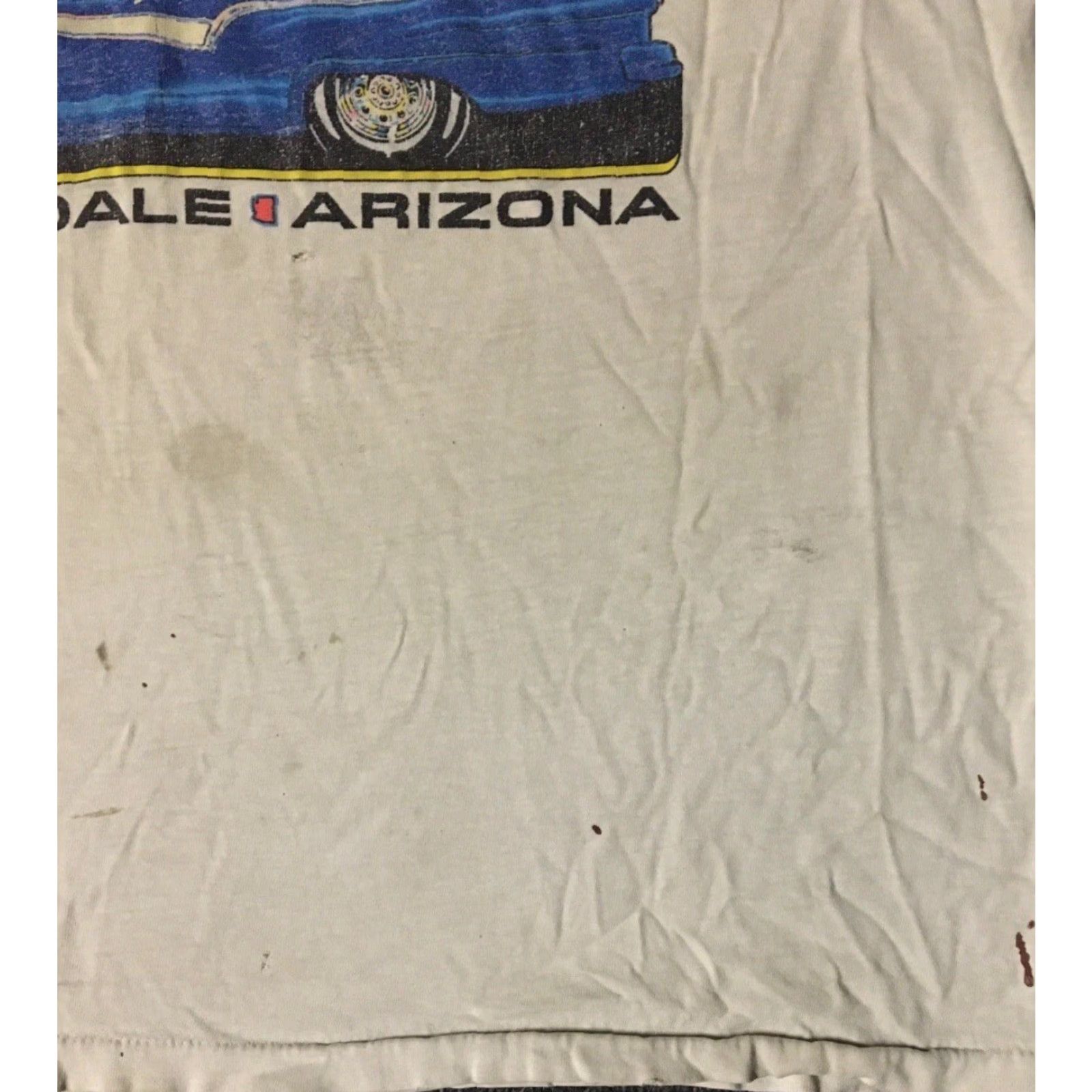 Vintage VINTAGE Arizona Hot Rod Shirt M White Jolly Rancher 90s Car Biker Grunge Single Stitch T-Shirt Mens USA Made in USA Size US M / EU 48-50 / 2 - 7 Thumbnail