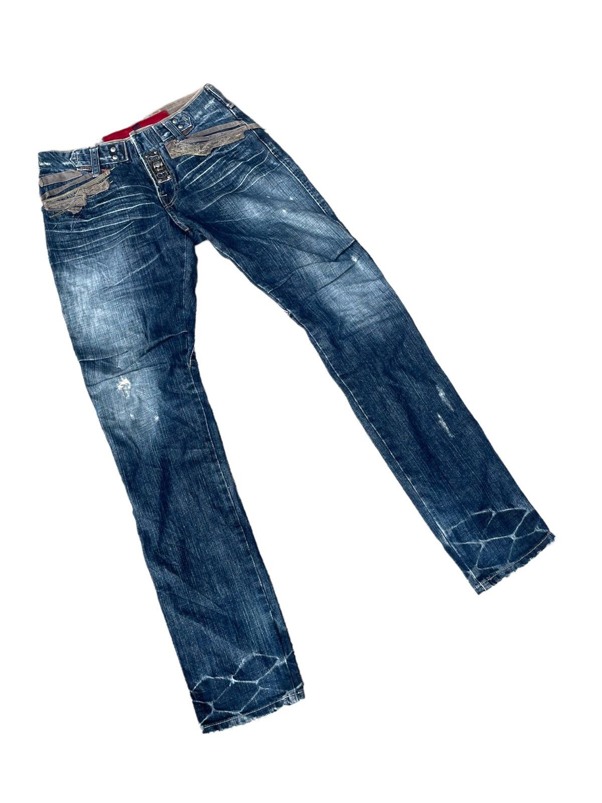 Marithe + Francois Girbaud Marithe Francois Girbaud Steel Lock Distressed Jeans Denim Size US 30 / EU 46 - 4 Thumbnail