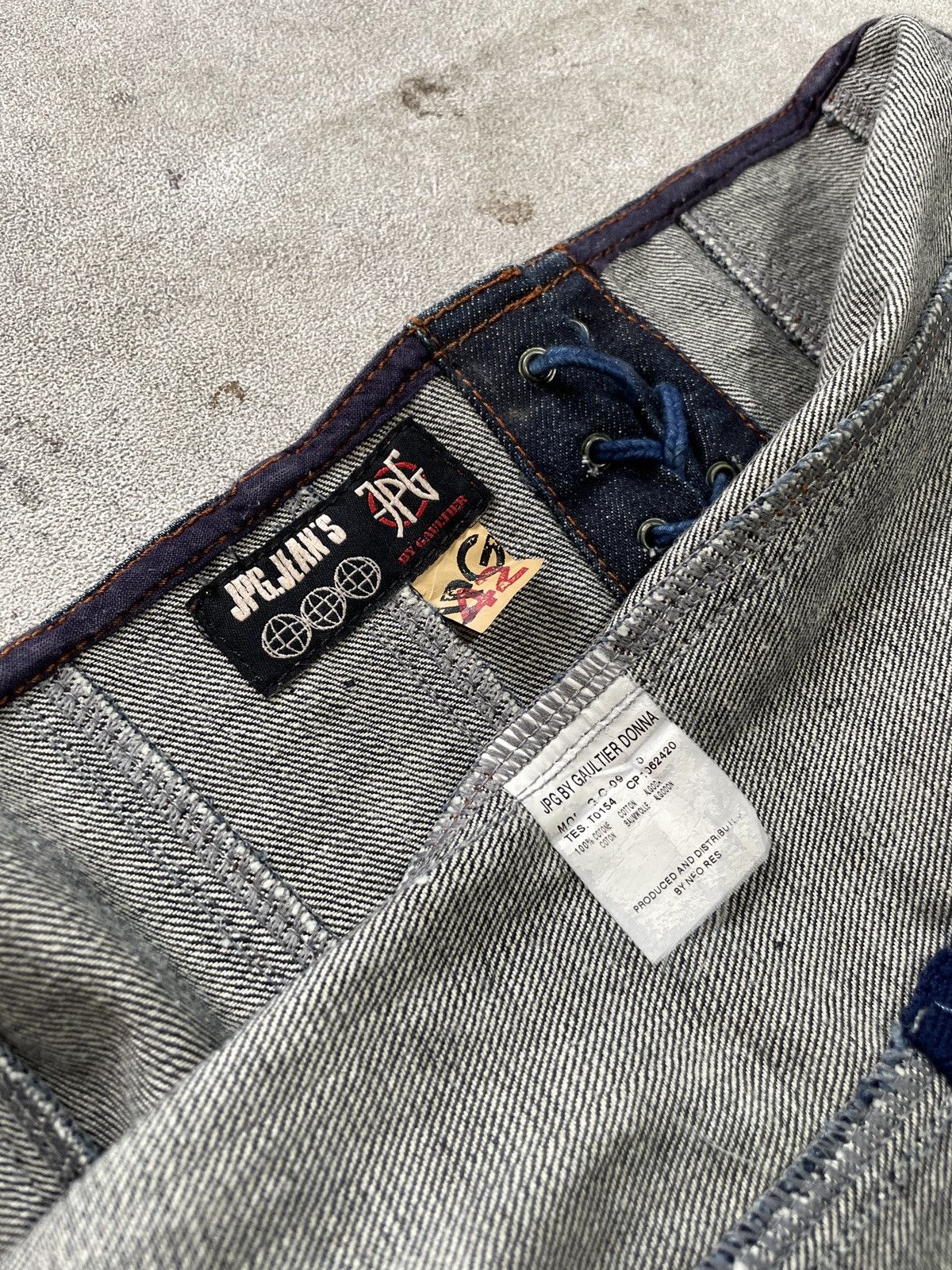 Jean Paul Gaultier Y2K 90s Jean Paul Gaultier Bustier JPG Jeans Tube Top Denim Size M / US 6-8 / IT 42-44 - 4 Thumbnail