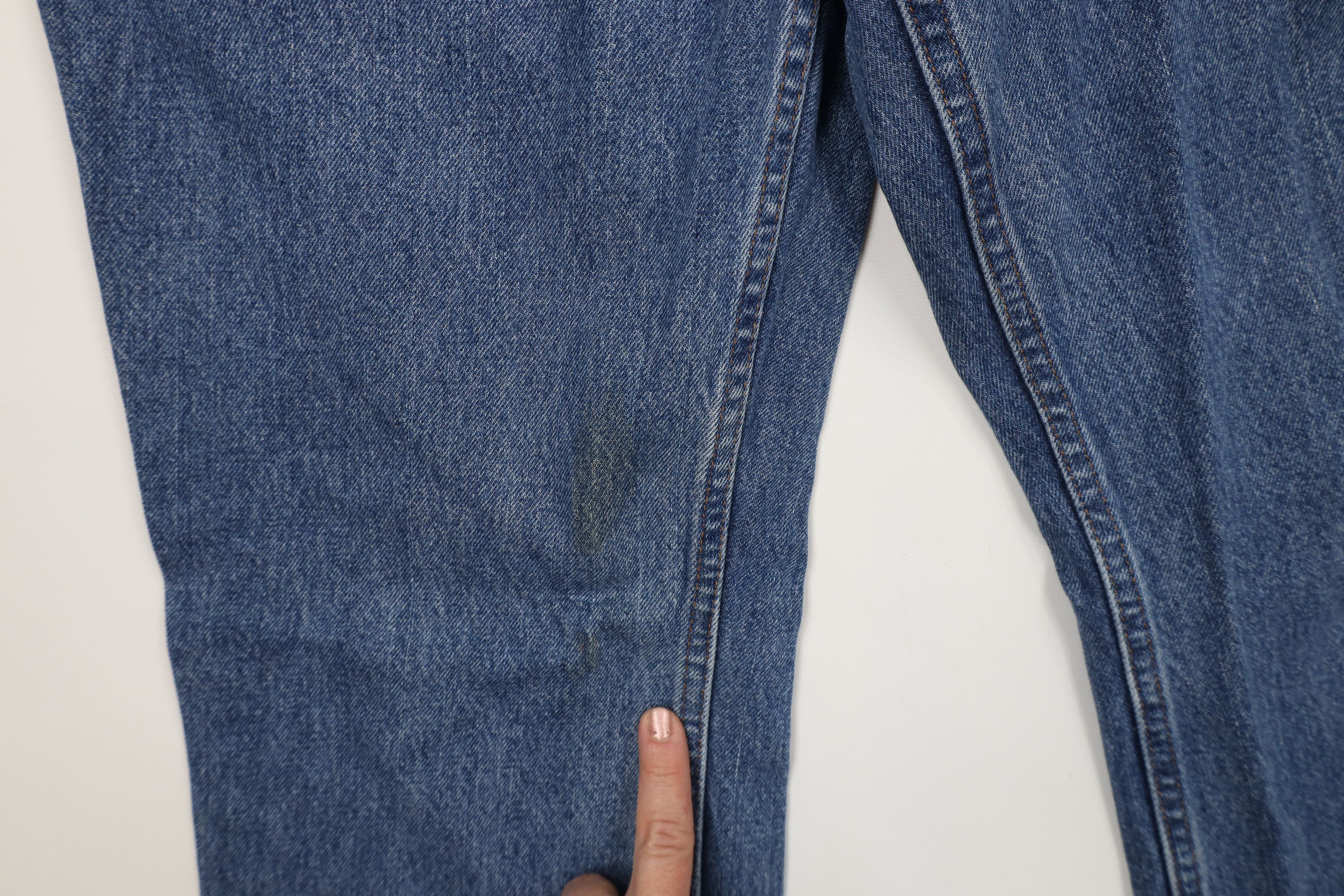 Harley Davidson × Vintage Vintage Harley Davidson Wide Leg Denim Jeans Blue Cotton Size 32" / US 10 / IT 46 - 6 Thumbnail