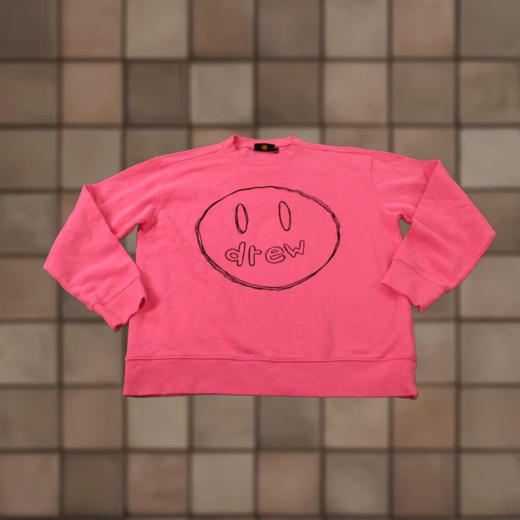 Drew House Drew House Sweatshirt Men S Pink Mascot Smiley Spellout Logo Pullover Casual Vintage Size US S / EU 44-46 / 1 - 1 Thumbnail