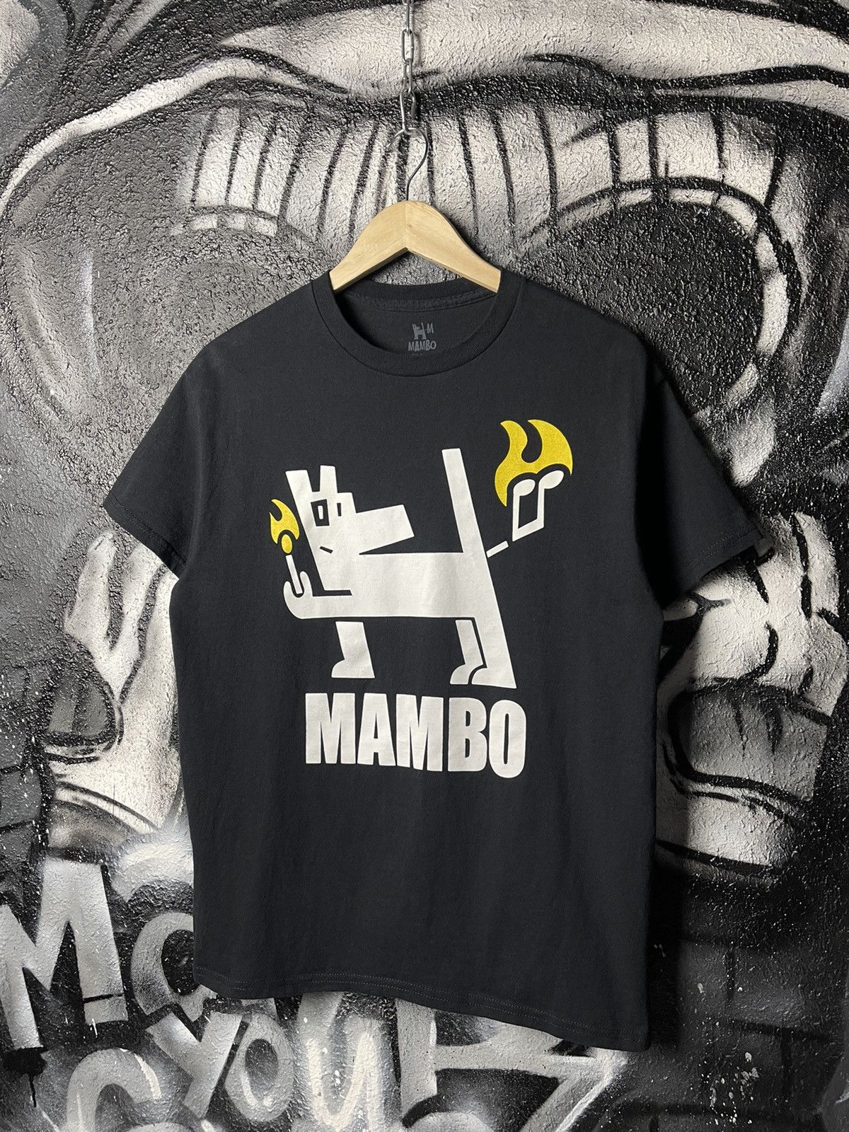 Mambo Mambo Y2K Vintage Black Cotton Front Logo T-Shirt Size M Size US M / EU 48-50 / 2 - 1 Thumbnail