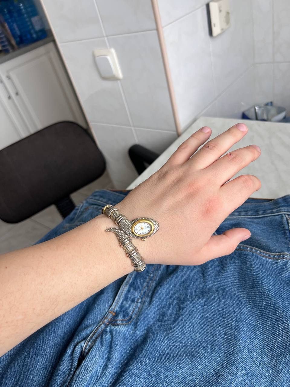 Japanese Brand Snake 🐍 regular bracelet unisex Vintage Design rare WATCH Size ONE SIZE - 6 Thumbnail