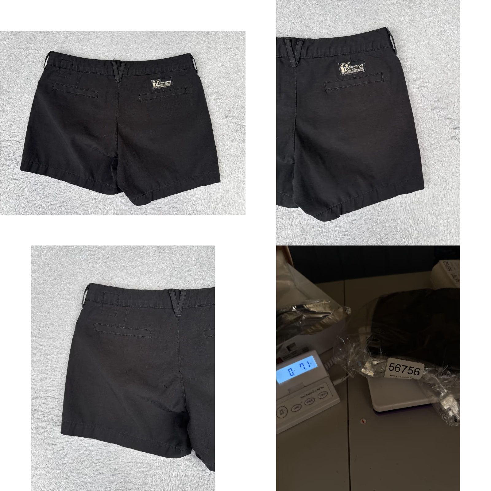 Volcom Volcom Shorts Juniors 5 Black Chino Twill Flat Front Casual Pockets Logo Summer Womens Size 27" / US 4 / IT 40 - 9 Thumbnail